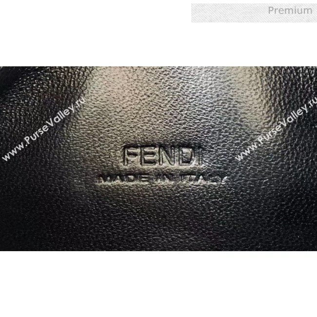 Fendi NANO BAGUETTE Charm Bag in Black Leather 2020 (CL-20041352)