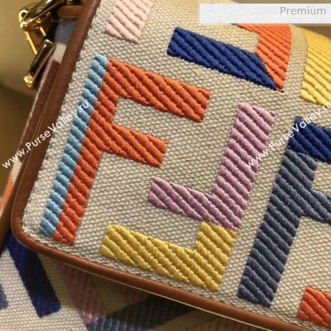 Fendi Medium Baguette Bag in Multicolor FF Canvas 2020 (CL-20041371)