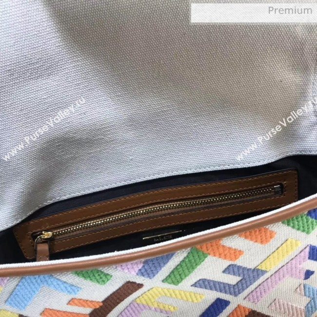 Fendi Medium Baguette Bag in Multicolor FF Canvas 2020 (CL-20041371)