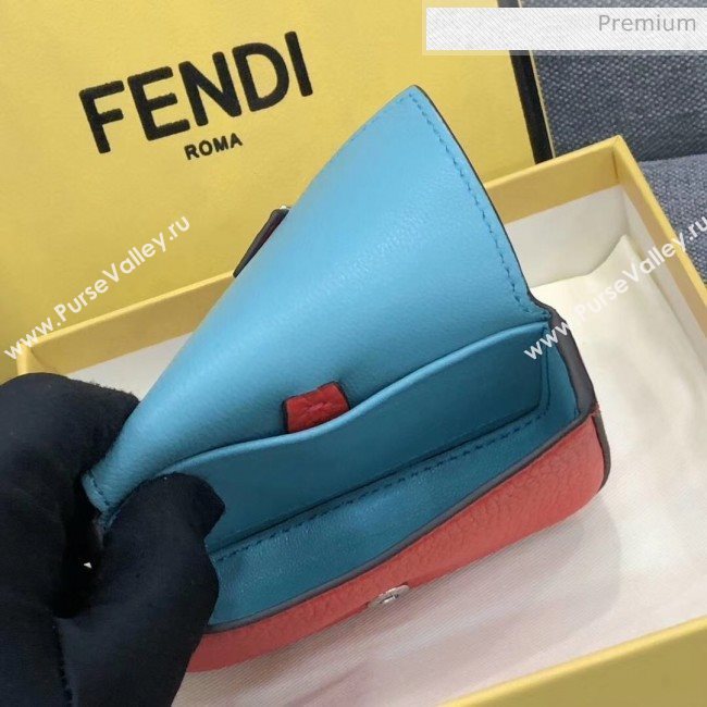 Fendi NANO BAGUETTE Charm Bag in Grainy Leather Red 2020 (AFEI-20041344)
