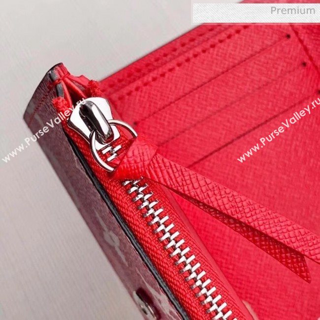 Louis Vuitton Monogram canvas LV Escale Victorine Wallet M68842 Red 2020 (K-20041733)