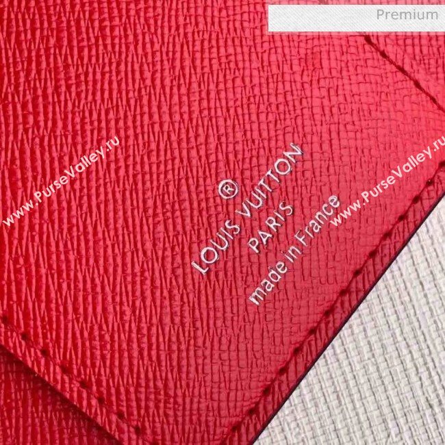 Louis Vuitton Monogram canvas LV Escale Victorine Wallet M68842 Red 2020 (K-20041733)