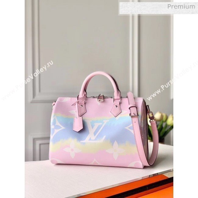 Louis Vuitton Monogram canvas LV Escale Speedy Bandoulière 30 Bag M45123 Pink 2020 (K-20041735)