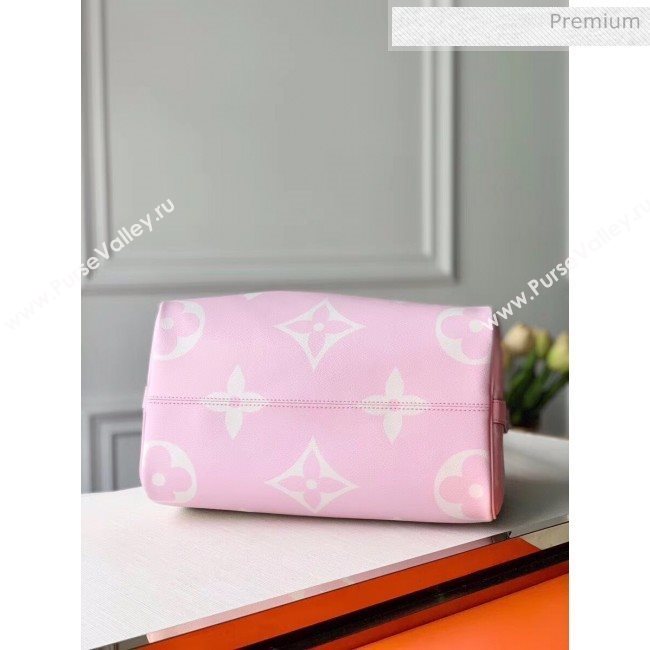 Louis Vuitton Monogram canvas LV Escale Speedy Bandoulière 30 Bag M45123 Pink 2020 (K-20041735)