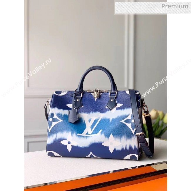 Louis Vuitton Monogram canvas LV Escale Speedy Bandoulière 30 Bag M45146 Blue 2020 (K-20041736)