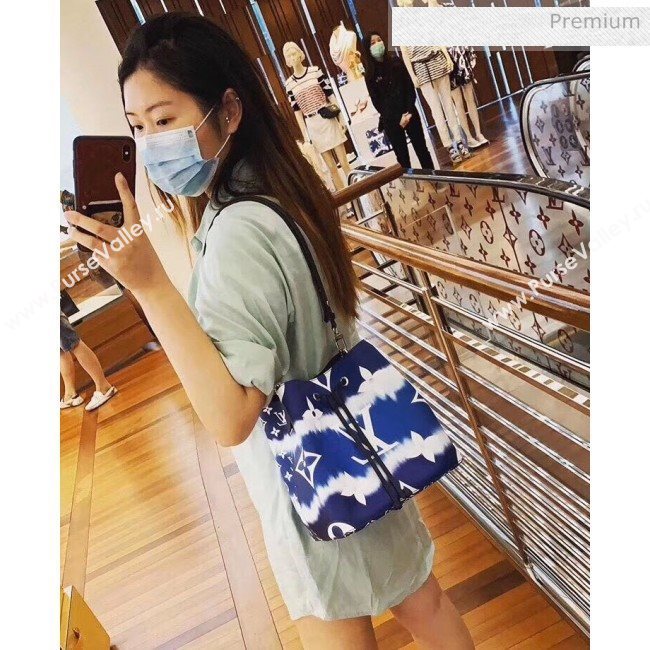 Louis Vuitton LV Escale NéoNoé MM Drawstring Bucket Bag M45126 Blue 2020 (K-20041738)