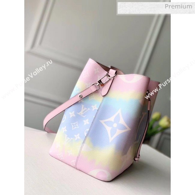 Louis Vuitton LV Escale NéoNoé MM Drawstring Bucket Bag M45124 Pink 2020 (K-20041737)