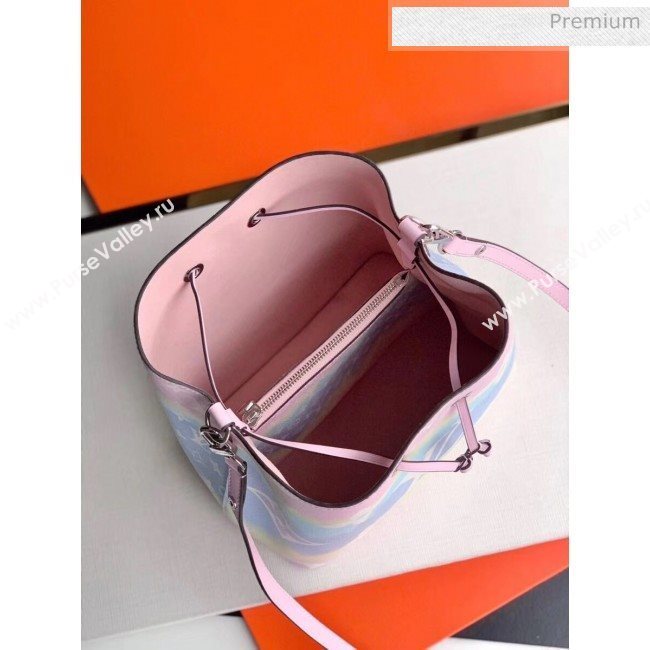 Louis Vuitton LV Escale NéoNoé MM Drawstring Bucket Bag M45124 Pink 2020 (K-20041737)