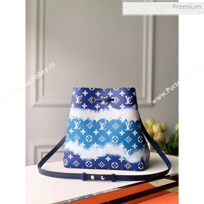 Louis Vuitton LV Escale NéoNoé MM Drawstring Bucket Bag M45126 Blue 2020 (K-20041738)