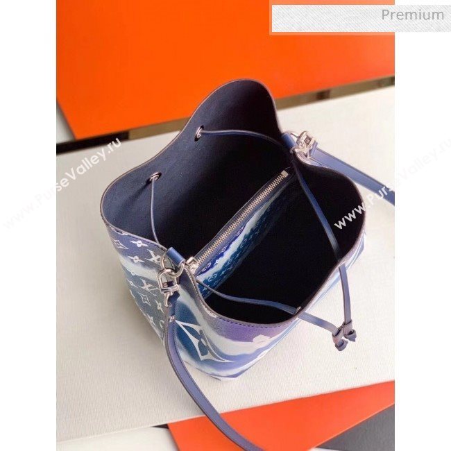 Louis Vuitton LV Escale NéoNoé MM Drawstring Bucket Bag M45126 Blue 2020 (K-20041738)