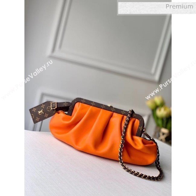 Louis Vuitton Monogram Canvas BOURSICOT EW Cluth Chain Bag M45229 Green/Orange 2020 (K-20041729)