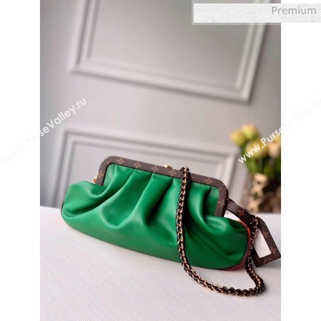 Louis Vuitton Monogram Canvas BOURSICOT EW Cluth Chain Bag M45229 Green/Orange 2020 (K-20041729)