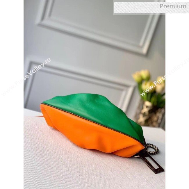 Louis Vuitton Monogram Canvas BOURSICOT EW Cluth Chain Bag M45229 Green/Orange 2020 (K-20041729)