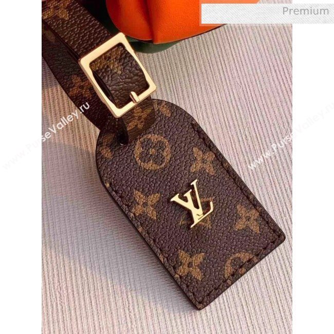 Louis Vuitton Monogram Canvas BOURSICOT EW Cluth Chain Bag M45229 Green/Orange 2020 (K-20041729)