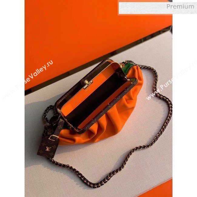 Louis Vuitton Monogram Canvas BOURSICOT EW Cluth Chain Bag M45229 Green/Orange 2020 (K-20041729)