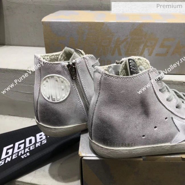 Golden Goose GGDB Calfskin Star Francy Sneaker Silver 2020 (13-20041632)