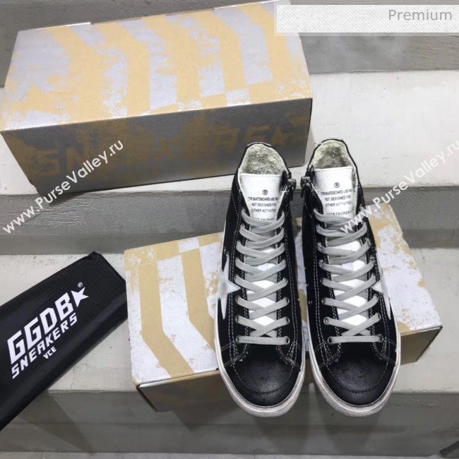 Golden Goose GGDB Calfskin Star Francy Sneaker Black 2020  (13-20041643)