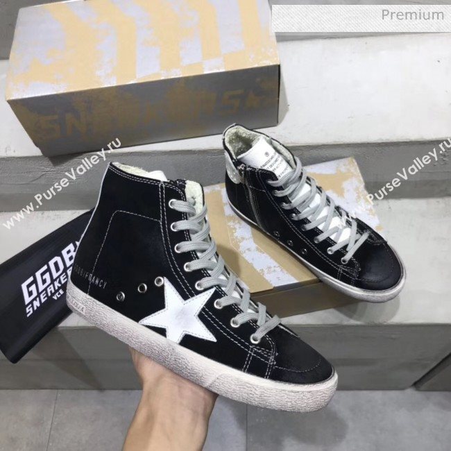 Golden Goose GGDB Calfskin Star Francy Sneaker Black 2020  (13-20041643)