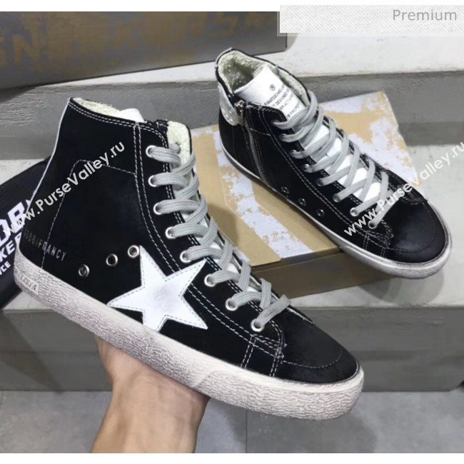 Golden Goose GGDB Calfskin Star Francy Sneaker Black 2020  (13-20041643)