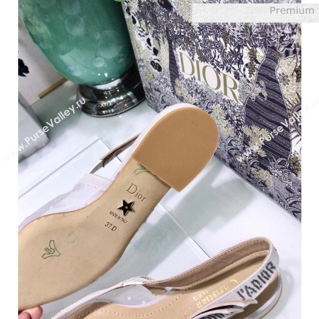 Dior JAdior Plumetis Ballerina Flat White 2020 (JC-20041821)