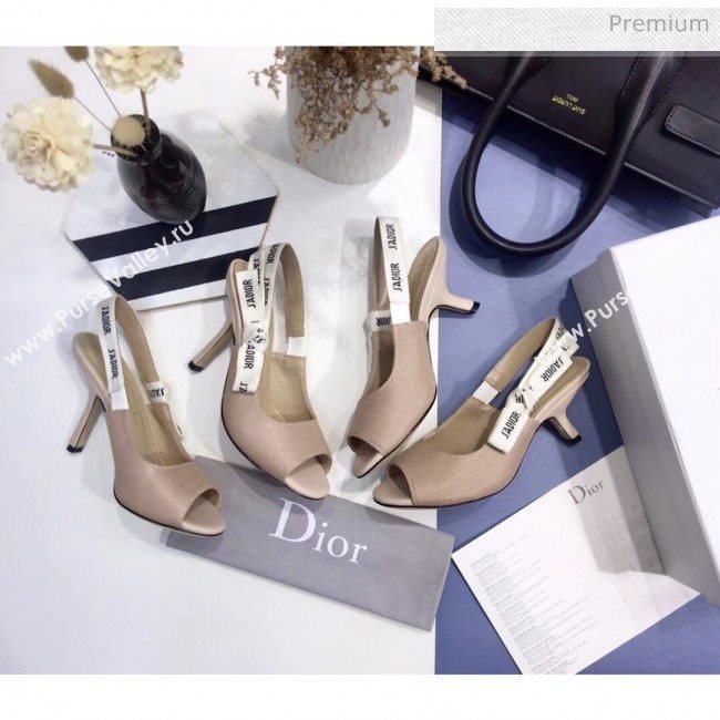 Dior JAdior Technical Fabric Heeled Sandal 9.5cm Heel Nude 2020 (JC-20041817)