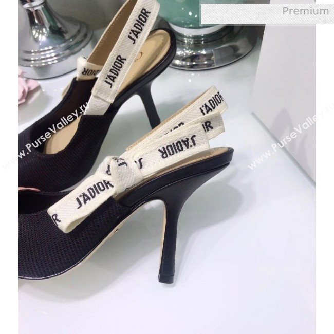 Dior JAdior Technical Fabric Heeled Sandal 9.5cm Heel Black 2020 (JC-20041818)