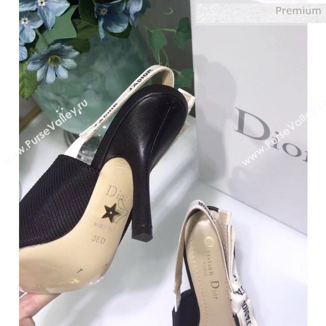 Dior JAdior Technical Fabric Heeled Sandal 9.5cm Heel Black 2020 (JC-20041818)