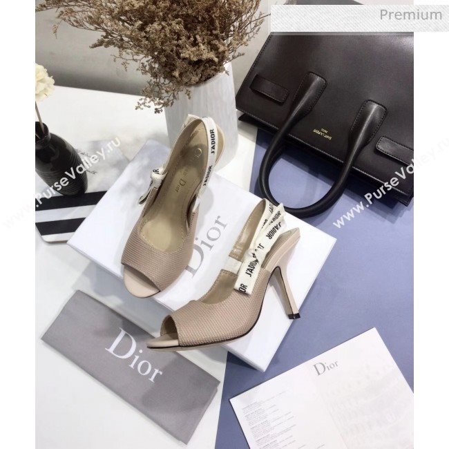Dior JAdior Technical Fabric Heeled Sandal 9.5cm Heel Nude 2020 (JC-20041817)
