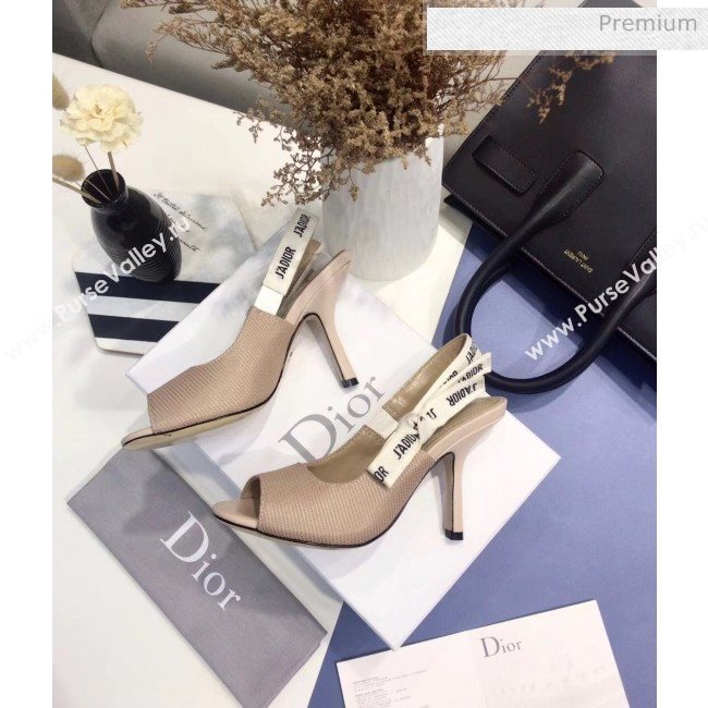 Dior JAdior Technical Fabric Heeled Sandal 9.5cm Heel Nude 2020 (JC-20041817)