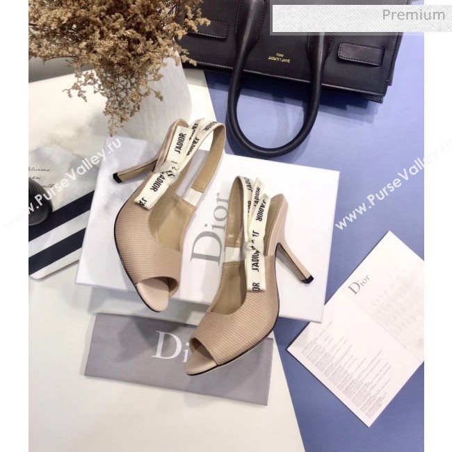Dior JAdior Technical Fabric Heeled Sandal 9.5cm Heel Nude 2020 (JC-20041817)