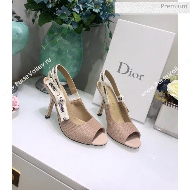 Dior JAdior Technical Fabric Heeled Sandal 9.5cm Heel Nude 2020 (JC-20041817)
