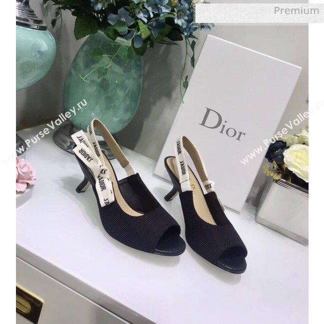 Dior JAdior Technical Fabric Heeled Sandal 6.5cm Heel Black 2020 (JC-20041820)