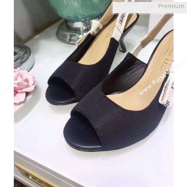 Dior JAdior Technical Fabric Heeled Sandal 6.5cm Heel Black 2020 (JC-20041820)