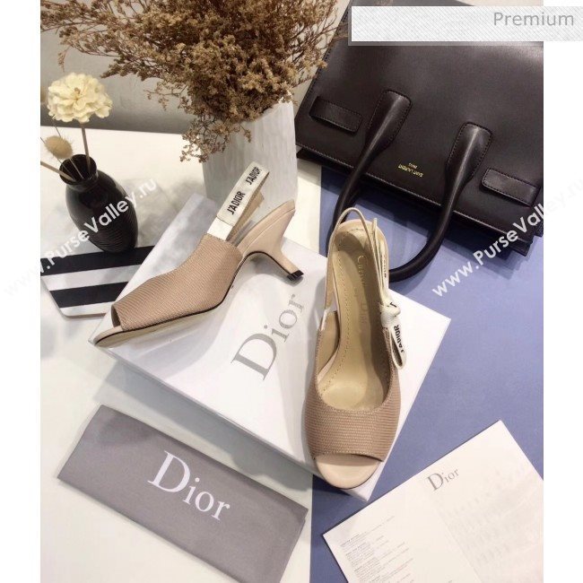 Dior JAdior Technical Fabric Heeled Sandal 6.5cm Heel Nude 2020 (JC-20041819)