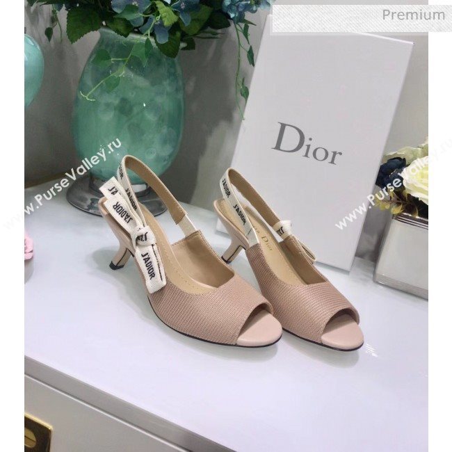 Dior JAdior Technical Fabric Heeled Sandal 6.5cm Heel Nude 2020 (JC-20041819)