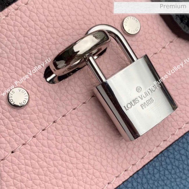 Louis Vuitton City Steamer Mini Bag in Grainy Calfskin M53804 Blue/Pink/Black (K-20041843)