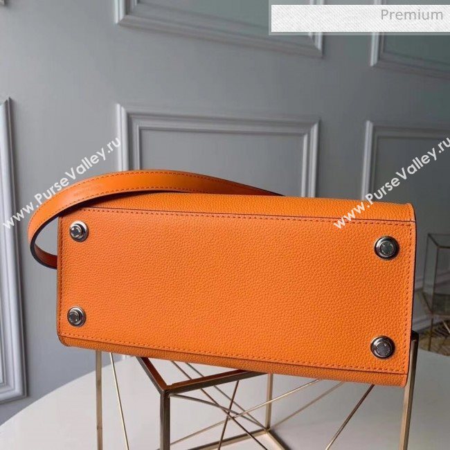 Louis Vuitton City Steamer PM Bag In Smooth &amp; Grainy Calfskin M55348 Orange (K-20041836)