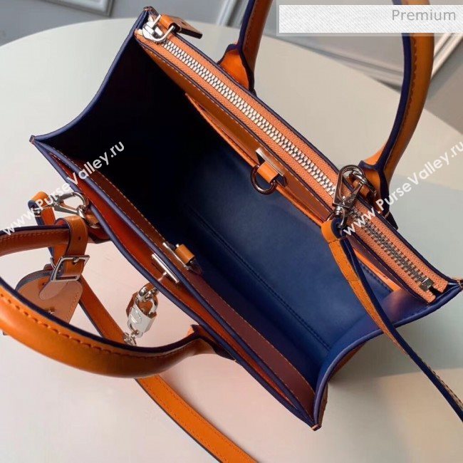 Louis Vuitton City Steamer PM Bag In Smooth &amp; Grainy Calfskin M55348 Orange (K-20041836)