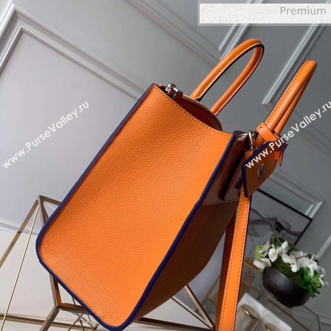 Louis Vuitton City Steamer MM Bag In Smooth &amp; Grainy Calfskin M55348 Orange (K-20041835)