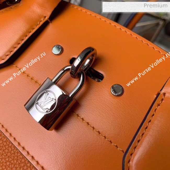 Louis Vuitton City Steamer MM Bag In Smooth &amp; Grainy Calfskin M55348 Orange (K-20041835)
