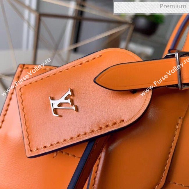 Louis Vuitton City Steamer MM Bag In Smooth &amp; Grainy Calfskin M55348 Orange (K-20041835)