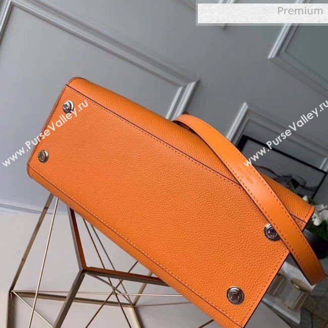 Louis Vuitton City Steamer MM Bag In Smooth &amp; Grainy Calfskin M55348 Orange (K-20041835)