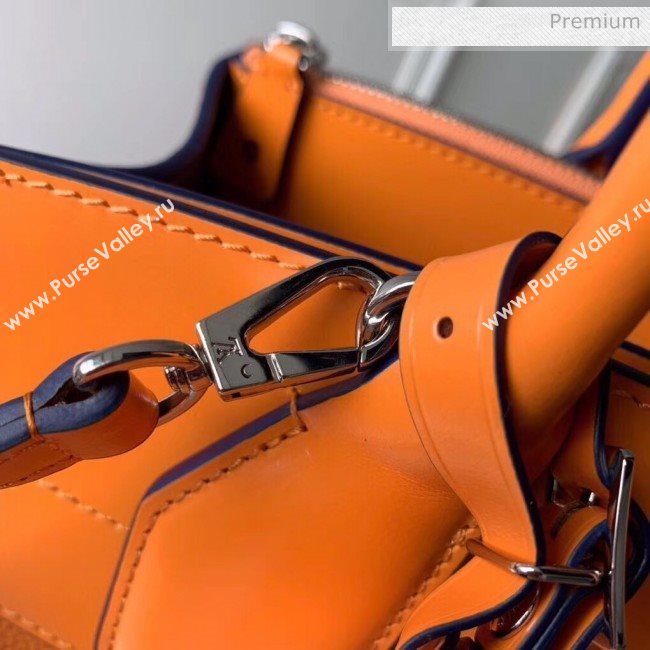 Louis Vuitton City Steamer MM Bag In Smooth &amp; Grainy Calfskin M55348 Orange (K-20041835)