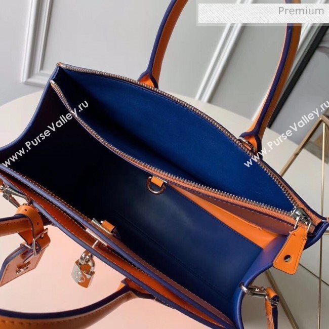 Louis Vuitton City Steamer MM Bag In Smooth &amp; Grainy Calfskin M55348 Orange (K-20041835)