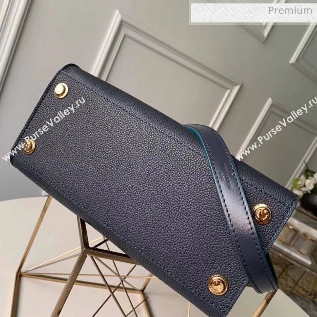 Louis Vuitton City Steamer PM Bag In Smooth &amp; Grainy Calfskin M55347 Deep Blue (K-20041838)