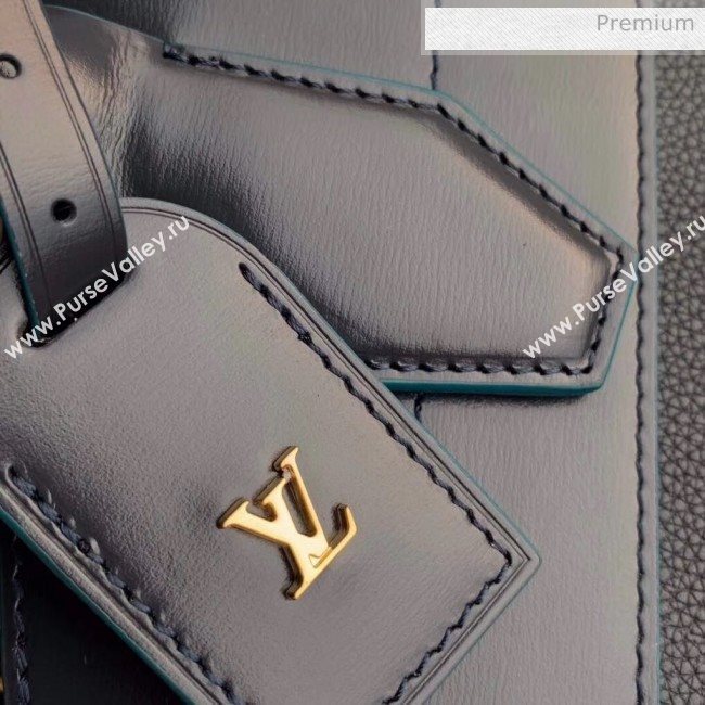 Louis Vuitton City Steamer MM Bag In Smooth &amp; Grainy Calfskin M55347 Deep Blue (K-20041837)