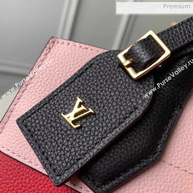 Louis Vuitton City Steamer PM Bag In Grainy Calfskin M53321 Red/Pink/Black  (K-20041841)