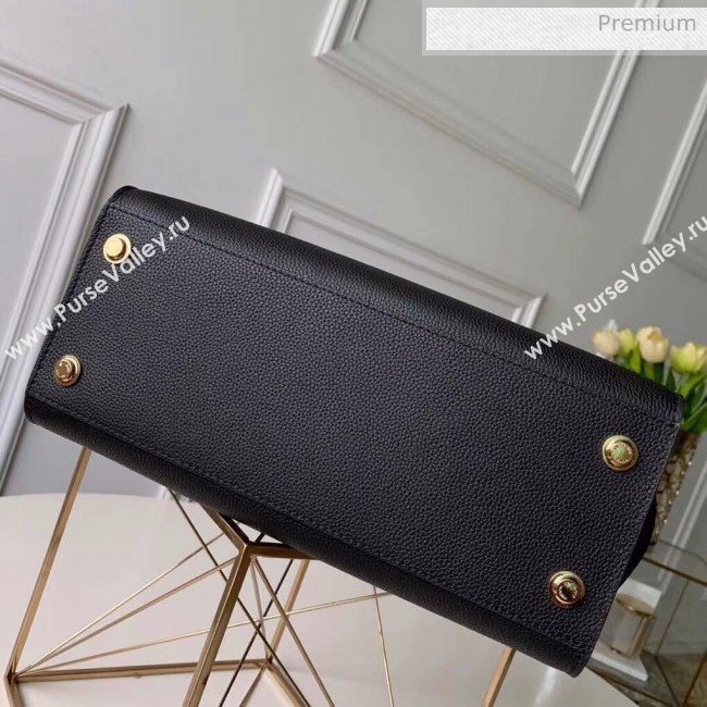 Louis Vuitton City Steamer MM Bag In Grainy Calfskin M51897 Black/Gold (K-20041840)