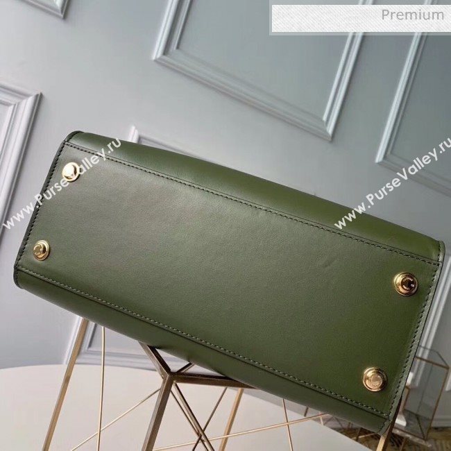 Louis Vuitton City Steamer MM Bag In Smooth Calfskin M42188 Army Green/White/Pink (K-20041832)