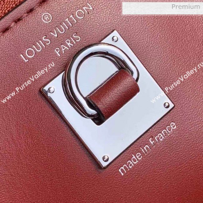 Louis Vuitton City Steamer PM Bag In Smooth Calfskin M42188 Blue/Burgundy (K-20041831)